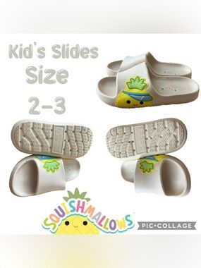 Squishmallows Unisex Kids Maui the Pineapple Slide Sandal Size (2-3)